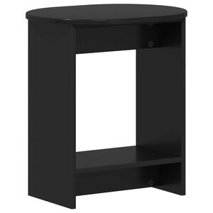 vidaXL Tavolo laterale Nero 50 x 39,5 x 55 cm Legno ingegnerizzato