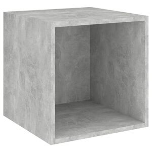 vidaXL Mobile a Muro Grigio Cemento 37x37x37 cm in Legno Multistrato