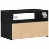 vidaXL Comodini a Muro 2 pz Nero 45x26x28,5 cm