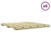 vidaXL Piastrella per Decking 6 pcs Verde 50 x 50 cm