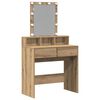 vidaXL Tavolo da Trucco rovere artigianale 80 x 41 x 144.5 cm
