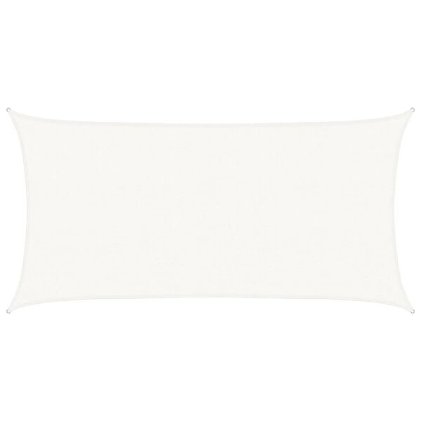 vidaXL Vela Parasole 160 g/m&sup2; Bianca 2x3,5 m in HDPE
