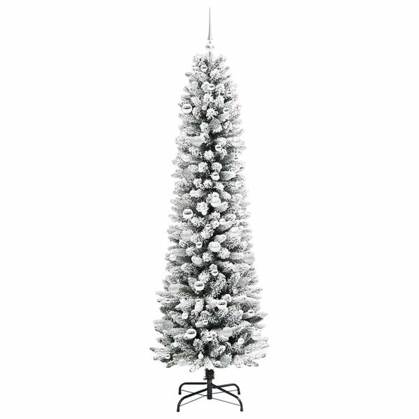 vidaXL Albero di Natale artificiale con 300 LED Bianco 210 cm
