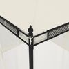 vidaXL Gazebo con Pareti in Rete Crema 2,93x2,93 m in Acciaio