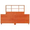 vidaXL Letto Libreria senza Materasso Marrone Cera 140x200 cm Legno