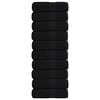 vidaXL Asciugamani per ospiti FROGN 10 pz Nero 30x50 cm 360 g/m&sup2;