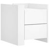 vidaXL Comodino Bianco 45x50x50 cm in Truciolato