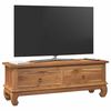vidaXL Supporto TV Naturale 110 x 35 x 40 cm Legno di teak solido