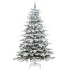 vidaXL Albero di Natale Artificiale con Rami Pieghevoli Bianco 240 cm
