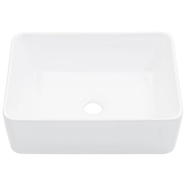 vidaXL Lavandino 40x30x13 cm in Ceramica Bianco