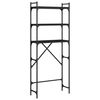 vidaXL Scaffale per Lavatrice Nero 67x25x163 cm in Legno Multistrato