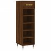 vidaXL Scarpiera Rovere Marrone 30x35x105 cm in Legno Multistrato