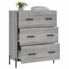 vidaXL Credenza Grigio Sonoma 69,5x34x90 cm in Legno Multistrato