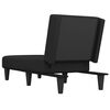 vidaXL Chaise Longue in Tessuto Nero