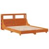 vidaXL Letto senza Materasso Marrone Cera 135x190 cm in Legno di Pino
