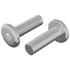 vidaXL Vite 2 pz Argento 8 x 25 mm Acciaio