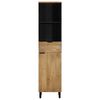 vidaXL Mobile da Bagno Marrone 38x33x160 cm in Legno Massello di Mango