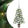 vidaXL Albero di Natale con 150 LED con supporto Verde 65 cm PE