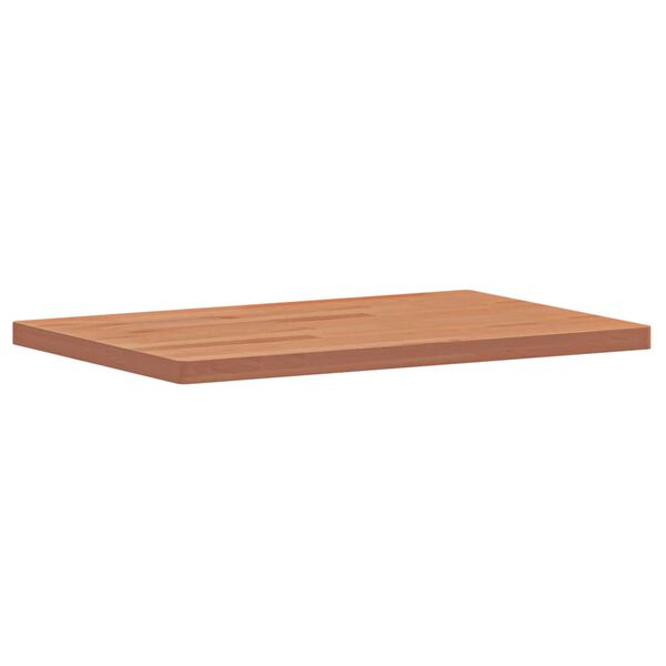 vidaXL Piano Tavolo 60x40x2,5cm Rettangolare Legno Massello di Faggio