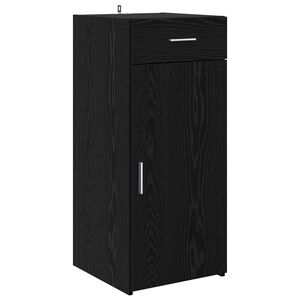 vidaXL Armadio Rovere Nero 40 x 42,5 x 93 cm Legno ingegnerizzato