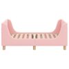 vidaXL Struttura letto per bambini con testata Rosa 70 x 140 cm