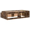 vidaXL Struttura del letto Rovere fumé 90 x 190 cm Legno multistrato