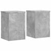 vidaXL Supporti per Piante 2 pz Grigio 25x25x35 cm Legno Multistrato