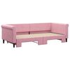 vidaXL Divano Letto con Letto Estraibile Rosa 90x200 cm in Velluto