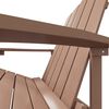 vidaXL Sedia da Giardino Adirondack con Poggiapiedi Marrone in HDPE