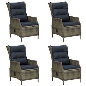 vidaXL Set Mobili da Pranzo per Giardino 5 pz Marrone