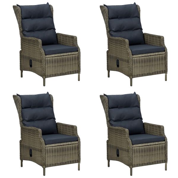 vidaXL Set Mobili da Pranzo per Giardino 5 pz Marrone