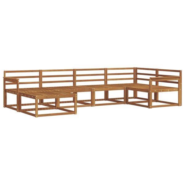 vidaXL Set di divani da esterno 6 pcs Naturale