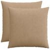 vidaXL Federa 2 pcs HEERLEN Marrone 70 x 70 cm corduroy