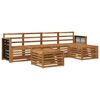 vidaXL Set di divani da esterno 6 pcs Naturale