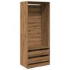 vidaXL Armadio Rovere Artigianale 80x50x200 cm in Legno Multistrato