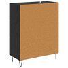 vidaXL Credenza con cassetto Rovere Nero 69,5 x 34 x 90 cm