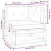 vidaXL Divano Angolare da Giardino con Cuscini Crema Massello di Pino