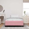 vidaXL Letto a molle con materasso Rosa 120 x 190 cm Tessuto