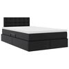 vidaXL Letto con Contenitore Nero 120 x 200 cm Pelle Sintetica