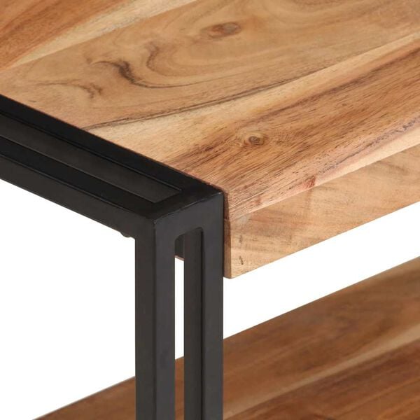 vidaXL Mobile Porta TV 120x30x40 cm in Legno Massello di Acacia