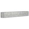 vidaXL Letto Giardino Acciaio Zincato 440x80x68cm Argento