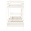vidaXL Letto a Castello Bianco 75x190 cm in Legno Massello di Pino