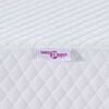 vidaXL Topper per materasso Bianco 70 x 200 x 3.5 cm Tessuto Jacquard
