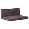vidaXL Cuscini per Pallet e Pavimento 2 pz in Cotone Antracite