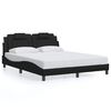 vidaXL Giroletto Viana senza Materasso Nero 160x200 cm in Similpelle