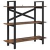 vidaXL Libreria Rovere fum&eacute; 100 x 33,5 x 102 cm Legno multistrato
