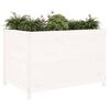 vidaXL Fioriera Rialzata Giardino Bianca 119,5x82,5x78cm Massello Pino