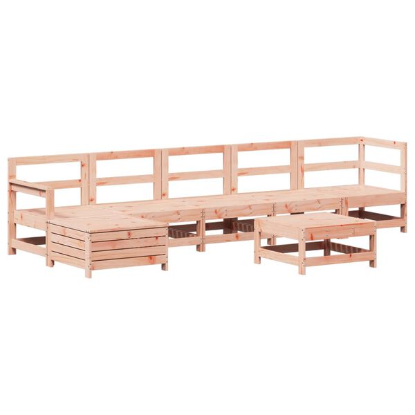 vidaXL Set Salotto da Giardino 7 pz in Legno Massello di Douglas