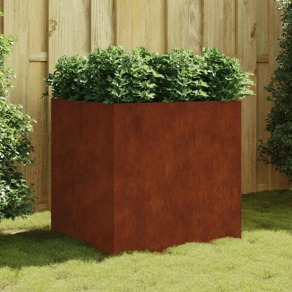 vidaXL Fioriera 80x80x80 cm in Acciaio Corten