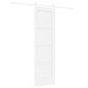 vidaXL Porta scorrevole ORKDAL Bianco 61 x 198,5 cm Pino massello